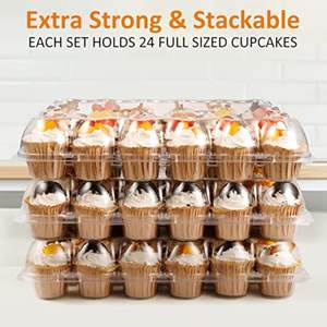 Rekabetçi fiyat kapaklı ambalaj şeffaf pet plastik kutular tutucular 24 cupcakes şeffaf plastik blister teşhir tepsisi tepsi - Product Image 4