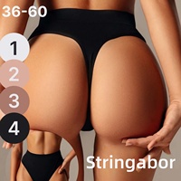 Petit MOQ String sans couture côtelé en nylon pour femme, OEM, étiquettes personnalisées, emballage, tailles EU US, faible commande minimum, vêtements Chine