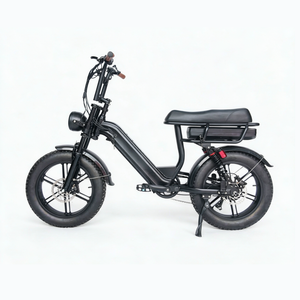 Bicicleta Eléctrica JUNFU Q9 con Batería de Litio, Frenos de Disco Hidráulicos de Aluminio, Motor Trasero de 500W, Largo Alcance, Neumáticos Anchos - Product Image 3