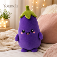 Peluche aubergine violette géante, douce et mignonne, idéale comme oreiller de sommeil