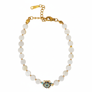 Bracelet en perles de style œil maléfique - Product Image 2