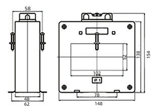 Transformador <span class=keywords><strong>de</strong></span> corriente para interiores HEYI/ASCT, CE, medición <span class=keywords><strong>de</strong></span> <span class=keywords><strong>intensidad</strong></span> <span class=keywords><strong>de</strong></span> corriente, 1000/5A, clase 0,5/1, frecuencia 50/60Hz, proveedor CT - Product Image 4