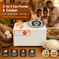 Robot culinaire électrique 2-en-1 Dragon 3.6L pour piler l'igname et cuire le Fufu, modèle automatique KA-6000, pour l'Afrique (vente en gros)