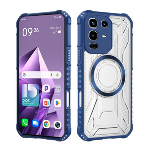 Funda Magnética Antigolpes de Doble Capa para Infinix Note50Pro 4G HOT50Pro, con Diseño de CD y Esquinas Reforzadas - Product Image 1