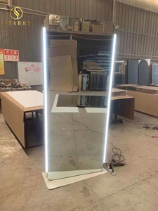 Miroirs de Salon de beauté, meubles de Salon de coiffure, miroir de Salon à Led avec lampes, Station de coiffure, miroir de maquillage - Product Image 6