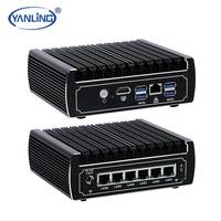 Mini PC Fanless MSATA 6 Gigabit RJ45 LAN à Prix Usine pour Serveur Pare-feu et VPN