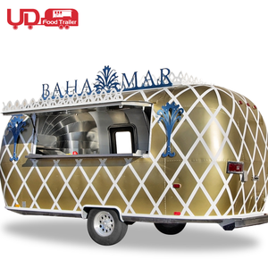 Nouveau Design Coloré Crêpe Pas Cher Café Snack Pizza Remorque Mobile Foodtruck - Product Image 1