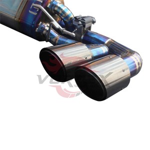 ระบบท่อไอเสียแบบ Catback ยี่ห้อ Vortex รุ่นไทเทเนียมเกรด 5 หนา 1.2 มม. สีฟ้าเบิร์น สำหรับรถ Porsche Cayenne 9Y0 E3 3.0T 2.9T ปี 2019-2025 - Product Image 4