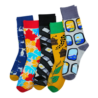 Chaussettes personnalisées avec logo, respirantes, absorbant la transpiration, broderie jacquard personnalisée, chaussettes de sport mi-mollet, fabricant de chaussettes pour hommes