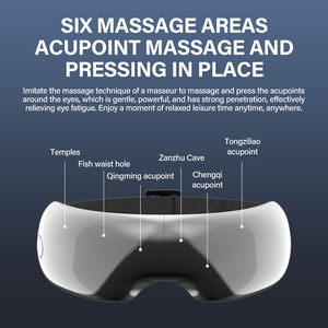 Vibración inteligente portátil Vibración inalámbrica Calefacción eléctrica Música inteligente Protector de ojos Masajeador De ojos - Product Image 3