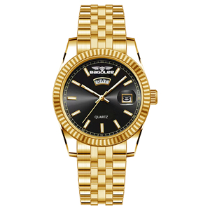 Reloj de Cuarzo Luminoso para Hombre, Estilo Ejecutivo, 35 mm, Correa de Acero Inoxidable, Caja de Aleación, Esfera con Indicadores, Doble Calendario - Product Image 4