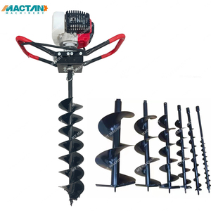 Taladro de tierra a gasolina de 2 tiempos y 52 cc con certificación CE para plantar árboles - Product Image 1