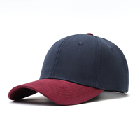 Gorra de béisbol de 6 paneles con visera rígida y bordado, logotipo personalizado, algodón, bloques de color, sombrero para el sol, gorra trucker lisa para primavera y verano al aire libre