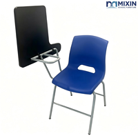 Chaises d'école en plastique, chaise d'étude métallique pour étudiants avec dossier rabattable, chaise de formation personnalisée, support de qualité, mobilier de classe empilable