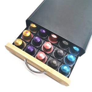 50 supports de rangement pour capsules <span class=keywords><strong>Nespresso</strong></span>, <span class=keywords><strong>tiroir</strong></span> de rangement pour dosettes de café, support de capsules de café pour la cuisine - Product Image 1