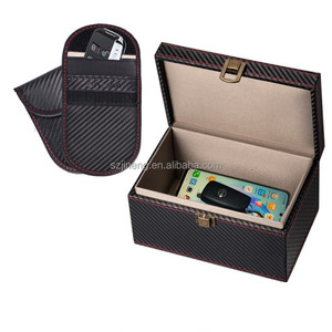 Caja antimagnética para llave de coche, caja de almacenamiento grande con protección Faraday para teléfono móvil personalizada con caja de bloque de señal Rfid con cerradura - Product Image 6
