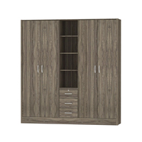 Armoire Moderne Contemporaine en Bois avec Tiroirs et Étagères, Grande Capacité de Rangement pour Chambre, Salle de Sport, Salle à Manger, Cuisine - Prix Usine