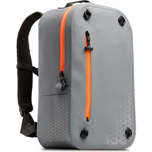Waterproof Backpack Men 30L Submersible Dry Bag Backpack With Laptop Cover Airtight Zippers For Boat Fishing Kayak Motorcycle