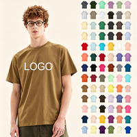T-shirt unisexe en coton 210 GSM, plusieurs couleurs, personnalisable avec logo, coupe oversize, impression DTG, streetwear, manches courtes pour homme