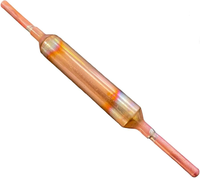 Filtre déshydrateur de réfrigération en cuivre avec trous de diamètre intérieur de 3 mm et 6 mm, pièces de rechange pour tuyauterie de réfrigérant de congélateur