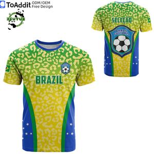 2526 Brasilien Göttin Sonderedition Fußballtrikot Blau-Gelb Thai Retro Fußballtrikot Fußballbekleidung Maillot De Foot Uniformen - Product Image 3