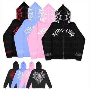 Produttori di abbigliamento personalizzato completo con cappuccio e Zip per abbigliamento Oversize con stampa Spider felpa con cappuccio da donna - Product Image 6