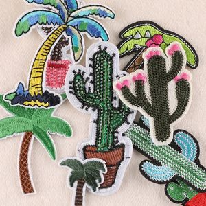 En gros, Patchs brodés 3D DIY en sergé, motifs Cocotier, Cactus, Dessins animés, pour Sacs, Vêtements, Chaussures, Chapeaux et Accessoires - Product Image 2