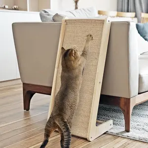 Rascador de pared duradero para gatos, rascador de pared para gatos de Sisal, poste de rascado para gatos de interior