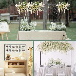 Soporte <span class=keywords><strong>de</strong></span> arco <span class=keywords><strong>de</strong></span> mesa <span class=keywords><strong>de</strong></span> Metal ajustable, soporte <span class=keywords><strong>de</strong></span> barra <span class=keywords><strong>de</strong></span> mesa Rectangular telescópica <span class=keywords><strong>para</strong></span> boda, globo <span class=keywords><strong>de</strong></span> Navidad, arreglo floral - Product Image 5