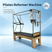 Lit de Pilates Cadillac MJD M201A en chêne, matériau durable, boîte en bois, utilisation domestique et commerciale, entraînement de yoga, fitness, musculation