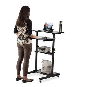 Unique mobile <span class=keywords><strong>bureau</strong></span> poste de travail <span class=keywords><strong>bureau</strong></span> <span class=keywords><strong>pliable</strong></span> avec roues <span class=keywords><strong>bureau</strong></span> informatique <span class=keywords><strong>sur</strong></span> <span class=keywords><strong>roulettes</strong></span> hauteur réglable <span class=keywords><strong>bureau</strong></span> cadre debout - Product Image 4