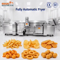 Nouvelle Ligne de Friture Électrique Entièrement Automatique et Personnalisable pour Frites, Boulettes de Crevettes et Anneaux de Calamar, avec PLC de Haute Performance