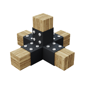 Support d'extension de structure de pergola en acier à 5 bras, connecteur en <span class=keywords><strong>bois</strong></span> durable, écologique, certifié FSC pour <span class=keywords><strong>poutre</strong></span> en <span class=keywords><strong>bois</strong></span> - Product Image 2