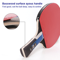 Raquette de tennis de table Loki High Performance Carbon 7 étoiles avec logo personnalisé, batte de ping-pong professionnelle