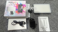 Mini Lampe LED d'appoint RVB Pleine Couleur Ambiante Carrée à Clip pour Téléphone Portable et Appareil Photo, Idéale pour la Prise de Vue en Extérieur, Modèle M160RGB