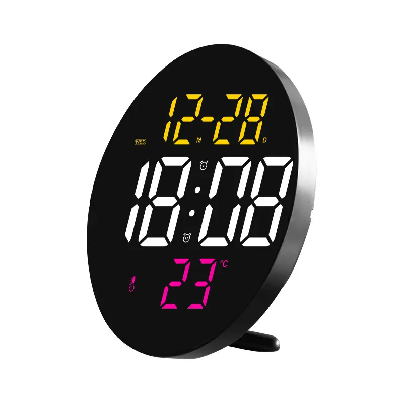 Multifunctional large screen led clock wall remote control digital alarm clock Simple Table Clock Display Calendar Temperature