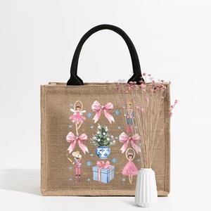 Bolsa <span class=keywords><strong>de</strong></span> Lona con Estampado <span class=keywords><strong>de</strong></span> <span class=keywords><strong>Ballet</strong></span> <span class=keywords><strong>Cascanueces</strong></span>, Bolsa <span class=keywords><strong>de</strong></span> Compras Reutilizable con Temática Navideña - Product Image 2