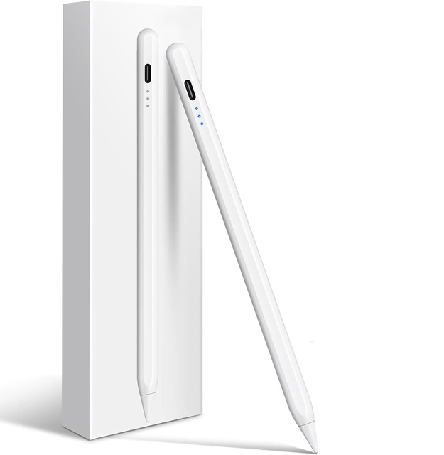 Premium Metal Active Stylus Pen for iPad All Models Fine Tip Magnetic Auto Sleep Fast Charge Touch Pen for Tablets