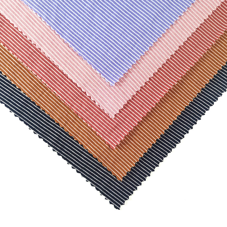 Текстиль KaiMing, оптовая продажа, вискоза, нейлон, полиэфир, полоса, трикотажная ткань для одежды