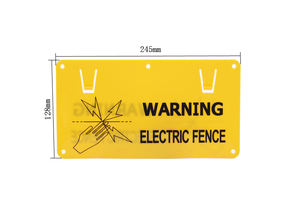 Kolayca monte özelleştirilmiş çiftlik ev tehlike elektrikli çit dikkat UV direnci ile plastik güvenli uyarı işareti - Product Image 2
