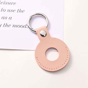High Quality Colorful <b>Blank</b> Keychain PU Key <b>Ring</b> Customizable Pu Leather Car Key Chain - Product Image 4