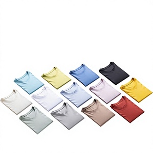 เสื้อยืดคอวีสีพื้นสำหรับผู้หญิง เสื้อแขนสั้นเนื้อนุ่ม เสื้อยืดคอวีลำลองสำหรับผู้หญิง เสื้อผ้าฝ้ายน้ำหนักเบาสำหรับใส่ทุกวัน - Product Image 3