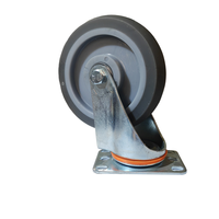 Meilleure qualité industrielle 3 4 5 pouces roulette à usage moyen roulette grise Tpr roulette Ruedas Giratorias roulettes pivotantes rigides