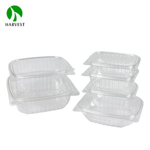 Venta al por mayor, contenedor de comida transparente de plástico desechable con forma de concha transparente para ensalada - Product Image 3