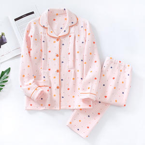 Conjunto de <span class=keywords><strong>Pijama</strong></span> de Maternidad de Algodón Puro - Pijamas de <span class=keywords><strong>Invierno</strong></span> para Mujer con Mayor Calidez y Grosor - Conjunto de <span class=keywords><strong>Pijama</strong></span> para <span class=keywords><strong>Lactancia</strong></span> Posparto - Product Image 4