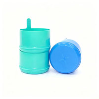Bouchons de baril d'eau de 5 gallons, approuvés par la FDA, écologiques, 2 en 1, étanches, en PE sans BPA, 55 mm, avec doublure en mousse pour eau purifiée
