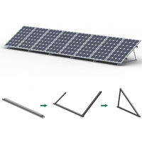 Cadre de support de module PV pour installation sur toit plat Supports photovoltaïques montés verticalement Système de montage de panneaux solaires