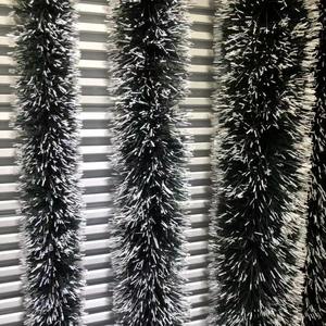 크리스마스 새해 결혼식 파티 장식용 컬러 플라스틱 눈송이 2m 두꺼운 짙은 녹색 꽃띠 - Product Image 3