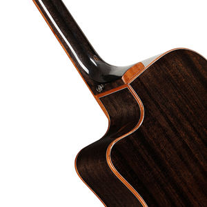 <span class=keywords><strong>Guitarra</strong></span> acústica Black Beauty Mollo BK con tapa de abeto y diapasón de madera de laurel-Alta calidad - Product Image 4
