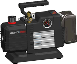 ปั๊มสุญญากาศแบบพกพาไร้สาย 20V 9AH มอเตอร์ไร้แปรงถ่าน สองระดับ 5CFM 7CFM สำหรับสารทำความเย็น ได้รับการรับรองมาตรฐาน OEM CE สำหรับ HVAC R32 R1234YF - Product Image 2